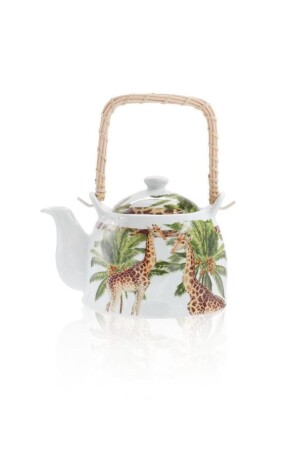 MNZ-Monreve فرشة شاي من البورتليني مع المقبض والغطاء 1lt Prs0191 01SDE PRS0191 - The Mia