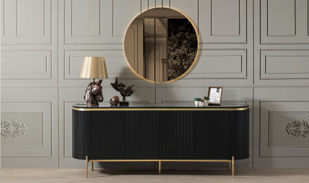 مُتَحَلّف MNZ-Mood Black Gold Console - Cadde Yıldız