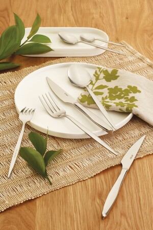 MNZ-Moonlight 84 قطعة سكين ملعقة الفوكة المعدل لـ 12 شخص - Emsan