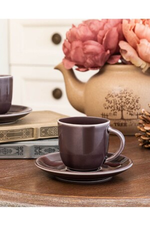 كوب قهوة من نوع MNZ-Morane Set for 2 - Plum - 90 مل 1KFINC0307-8682116247528 - Madame Coco