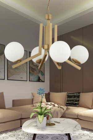 MNZ-Morgan 4 قطع قديمة ملونة الزجاج الأبيض الحداثة غرفة النوم صالة غرفة المعيشة الشنابل - Apliqa