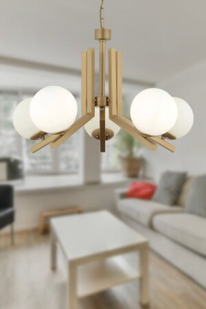 MNZ-Morgan 5 قطع قديمة ملونة الزجاج الأبيض الحداثة غرفة النوم غرفة المعيشة الشنابل 3427-05-FR - Apliqa