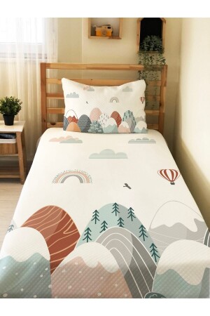 طراز MNZ-Mountain طراز الطفل والأطفال المطبوعة مجموعة واحدة من الطائرات 160x230 أبيض 25835 - Evmila