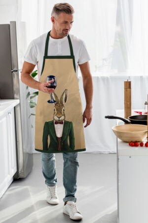(MNZ-Mr.Rabbit Kitchen Apron) - (مجلس أمنة الأرنب المطبخ) - (AP112) - Adawall