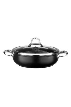 MNZ-Mst2828st26bk Master Titanium Shallow Pot Black 26 سم KYNS55804899 - Leggno
