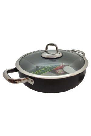 MNZ-Mst2828st28bk Master Titanium Shallow Pot Black 28 سم 8691001007987 - Leggno