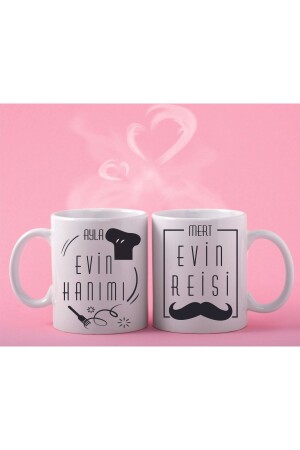 كأس MNZ-Mug سيدة المنزل ورئيس المنزل طباعة SPACE DRESS14 - SPACE DRESS