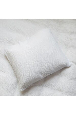 مقعودة وسادة الأطفال من طراز MNZ-Multi Muslin 100% قطن عضوي - 35x45 سم - Ecru - Anne Sesi