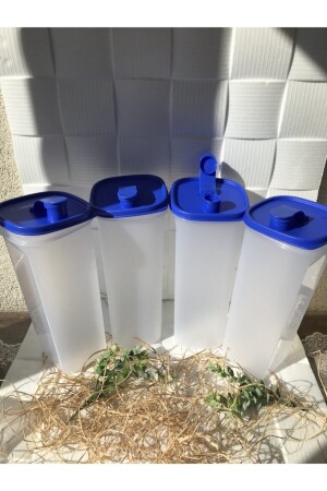 MNZ-Multi-purpose Jug Blue Lid 2 لترات 4 قطع متعددة الأغراض22 - Tupperware