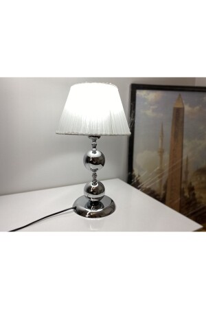 مُصدر مصباح مُصطلح من خيوط MNZ-Munis حصري من الفضة المُصطلحة بالكروم، مصباح المُقف، مصباح طاولة من - asellus