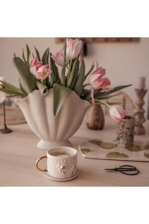 (MNZ-Mussel Vase) (19x17 سم) - Showart Hediyelik