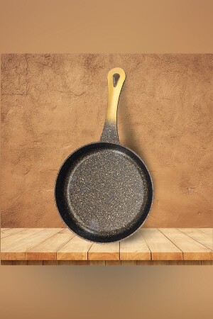 MNZ-Mutfakça الألومنيوم الصلب 22 سم بجانة صلبة مع المقبض MTF022 - ERGENÇLER