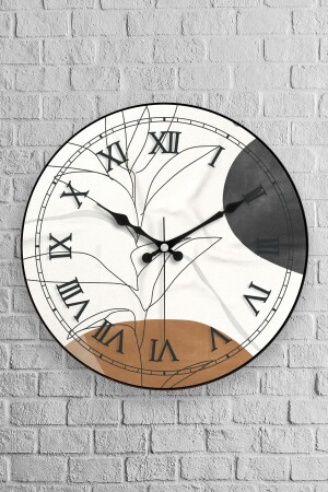 MNZ-Muyika Arte غلافية الزجاج الحقيقي 36 سم ساعة الجدار Pds-36 MYK1384 - Muyika Design