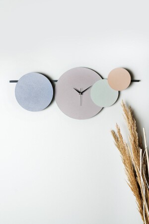 MNZ-Muyika Maxico Metal 75-30cm ساعة جدارية مزخرفة (BLUE-LILA-GREEN-BROWN)) Mds-r TYC00777331001 - Muyika Design