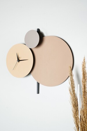 MNZ-Muyika Pavimento مصنوعة يدويا من المعدن 48x44cm ديكوراتية ساعة الجدار الملونة (أرث طونات) Mds-r MYK2097 - Muyika Design