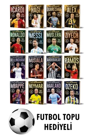 MNZ-My Football Hero Quaresma İCARDİ MUSLERA رونالدو أليكس هاجي زيكو ديزيكو بيلينغهام 16 كتاب - Dokuz Yayınları