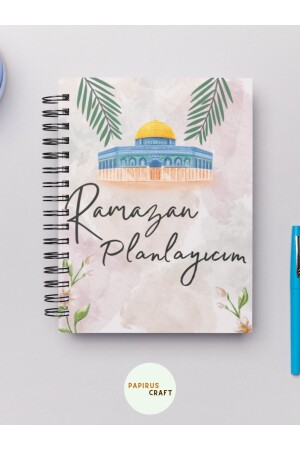 MNZ-MY PERSONALIZED RamADAN PLANER - أجندة رمضان 2024 - اسم شخصي - ورقة سميكة - Craft