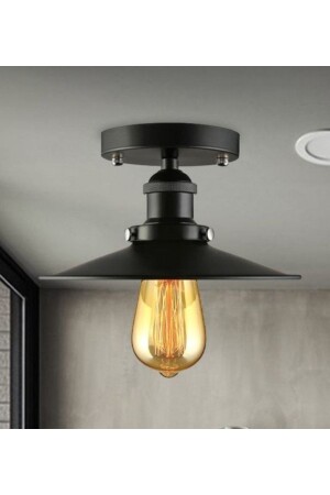 MNZ-Mylights رستيك مات أسود 22 سم سقف أعلى شمعة فلوفونير شمعة MYL002858 - demet habek mylights