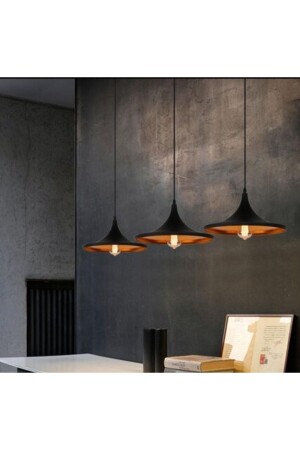 MNZ-Mylights Retro Triple Rustic Vintage Table Top Pendant Lamp Chandelier 120 Base MYL003192 - demet habek mylights