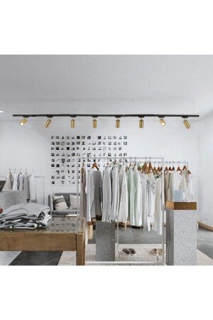 MNZ-Mylights ريل Spot Antique 8 LED Spotlights مع أضاءة النهار LED على 2 Mt Rail MYL002966 - demet habek mylights