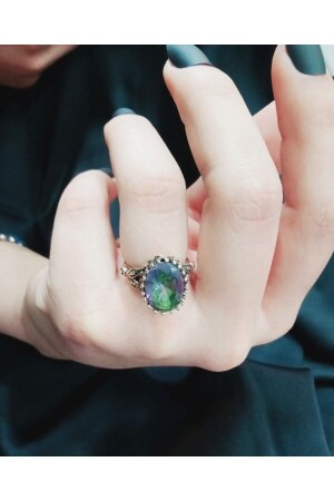 MNZ-Mystic Topaz حجر طبيعي مضاد لللطفء حلقة النحاس yzk9345673kprs - kapris concept