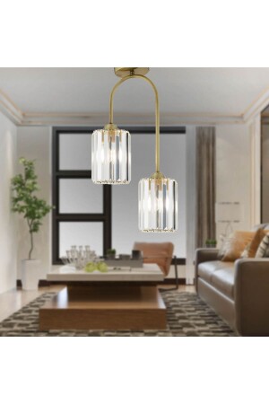 MNZ-Nadia 2 Piece تلطم الزجاج والحجر تصميم عصري الزجاج غرفة المعيشة شمعة 3436-02-FR - Apliqa