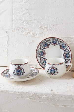 كوب قهوة MNZ-Nakkaş مجموعة لشخصين 100 مل - Karaca