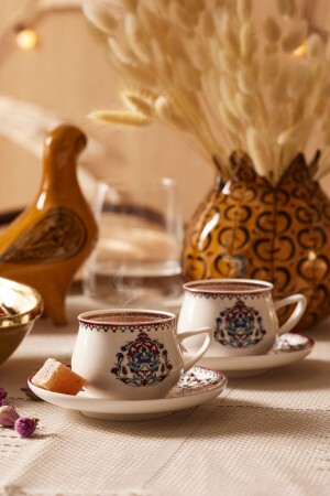 MNZ-Nakkaş مجموعة من 6 كوبات قهوة 100 مل 153 03.07.1749 - Karaca