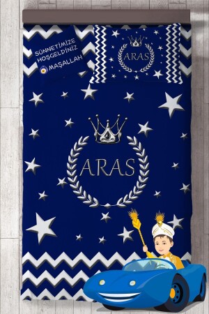 MNZ-Name طلاء الطقم الطليعي غطاء السرير مجموعة Mkt-4039 MKTSYO-4039 - MEKTA HOME