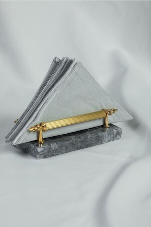 MNZ-Napkin Holder Kapadokya Gold سمبور حقيقي، ملف تعريف المعادن معقب MERALP130 - MERALP