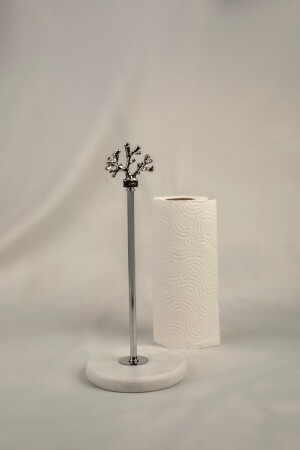 MNZ-Napkin Holder مطبخ رول ورقية حامل الحفاض الفضة الرخام، المعدات الملفات المرمور عصا MERALP2024 - MERALP
