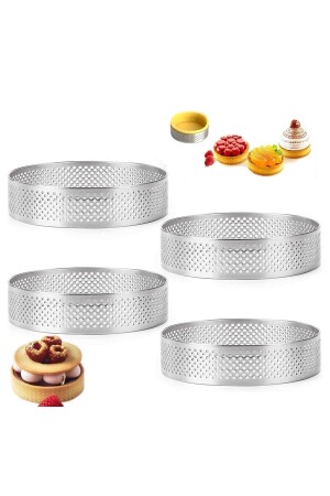 MNZ-Narkalıp حفرة دائرية طائر 12 سم 4 قطع YNK-OM023 - Nar kalıp