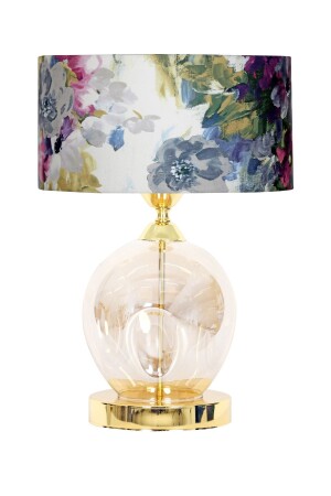 MNZ-Nation ذهبية معدنية ساق زجاجي شمعة - نمط الورد NTNA016 - Vinner