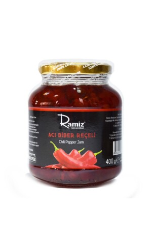 MNZ-Natural Additive-Free Hot Pepper Jam 380 درجة MK-001 - Ramiz