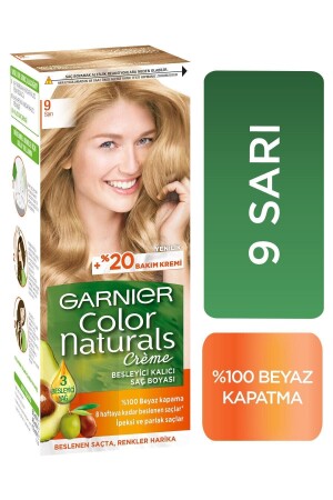 لون MNZ-Natural Hair Dye رقم 9: أصفر - Garnier