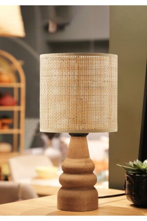 MNZ-Natural Hazeran Rattan Headboard Lampshade خشبية Ayd-3674 AYD-3562 - HOMİNG