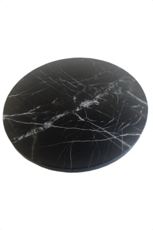 MNZ-Natural Marble Avangard Black Serving Plate تقديم الصندوق - PeraMarble