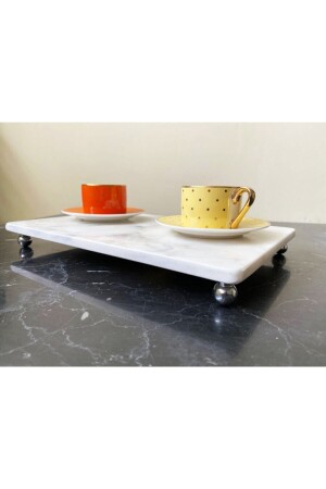 MNZ-Natural Marble Footed Silver Round Footed عرض 20 × 30 CTPG - Modestmar