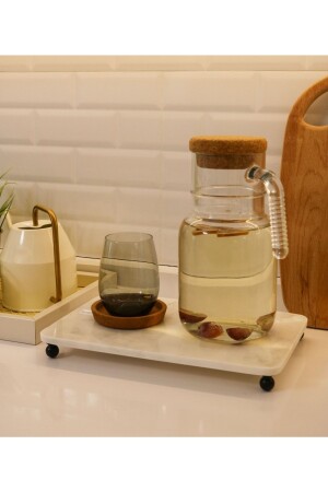 MNZ-Natural Marble تقديم الصندوق مع ساقين سوداء GMB14 - Gemboss