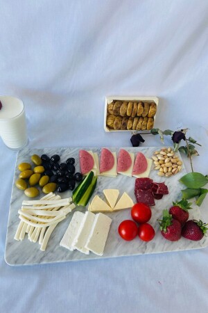 MNZ-Natural Marble Lilac مستطيلة صلاة الفطور - PeraMarble