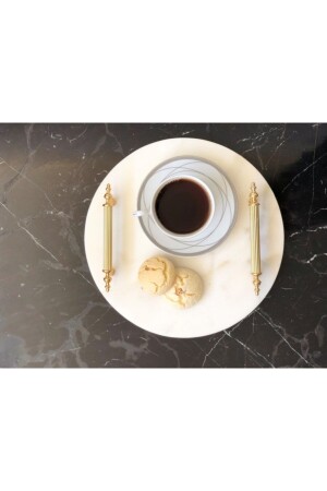 MNZ-Natural Marble Round Presentation Tray ROU30 - Modestmar