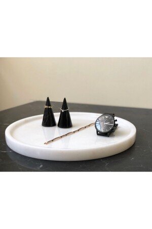 MNZ-Natural Marble Round Tray Mrm0091 MRM0091 - Modestmar