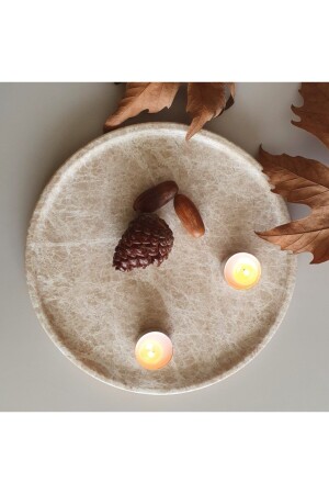 MNZ-Natural Marble Tray تقديم رف 0024 - Panoramas Home