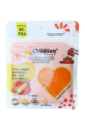 MNZ-Natural Play Dough نارنجي كارتريج الفراغ - Childgen