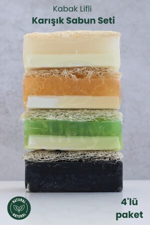 MNZ-Natural Pumpkin Fiber صابون الحمار الحليب العسل الحلوى الفيرا البركان حليب العنزير العزز - lifly