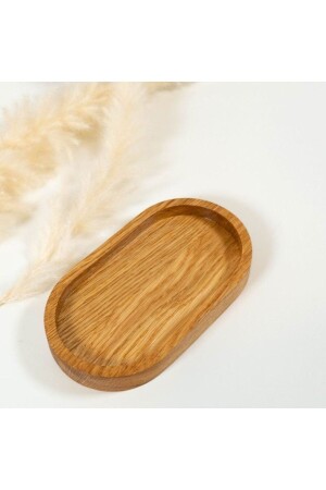 MNZ-Natural Wood Oval Snack Bowl عرض الفطور وعاء زيت 6 قطع RB. 014 - Rabo Craft