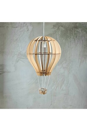 MNZ-Natural Wooden MDF 3D Puzzle طائرة بالون الشنادل لـ Ürgüp غرفة الأطفال DECARTAVZ0046 - hü ma tasarım ve aksesuar