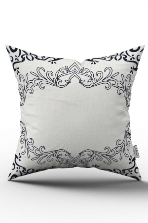 MNZ-Navy Blue Gray Ramadan موضوع ديكوراتي نمط مطبوع رقمية رميه غطاء وسادة CGH1305 - Cango Home