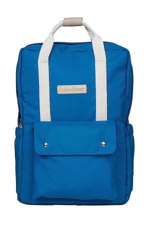 MNZ-Navy Blue Multi-Pocket وظيفي حقيبة ظهر رعاية الأم مع فم بطاقة Thermos Fp-bgo51-navy blue - Fisher Price