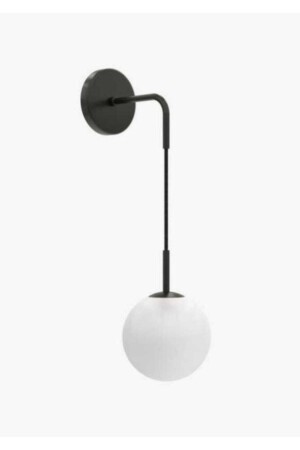 (MNZ-Necklace) - شقراء سوداء واحدة (Glass WHITE) - Bsa Lighting